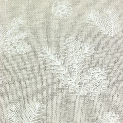 Tischband mit Tannenmotiv Grau 20cm 5m