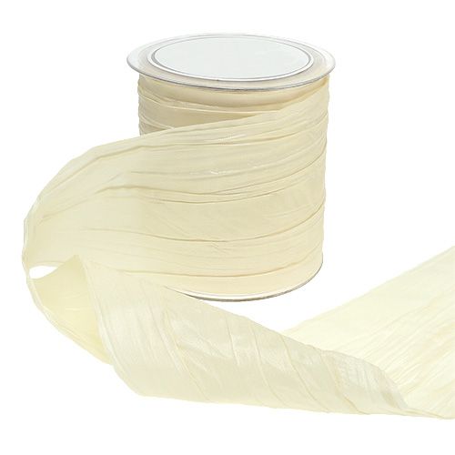 Tischband Creme "Crash" 100mm 15m