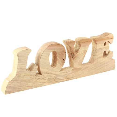 Artikel Tischdeko Holz Aufsteller „Love“ Weidenholz Natur 60×19cm