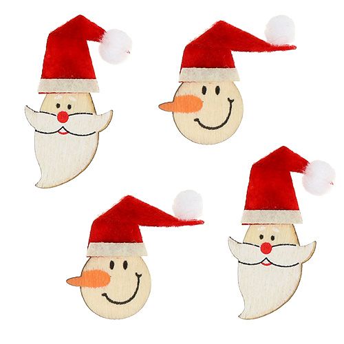 Artikel Tischdeko Santa, Schneemann 4-5cm 12 St