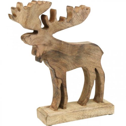 Floristik24 Tischdeko Weihnachten Deko Elch Holzaufsteller Deko Hirsch H27,5cm