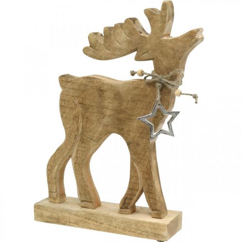 Floristik24 Tischdeko Weihnachten Deko Hirsch Holzaufsteller Deko Rentier H33cm