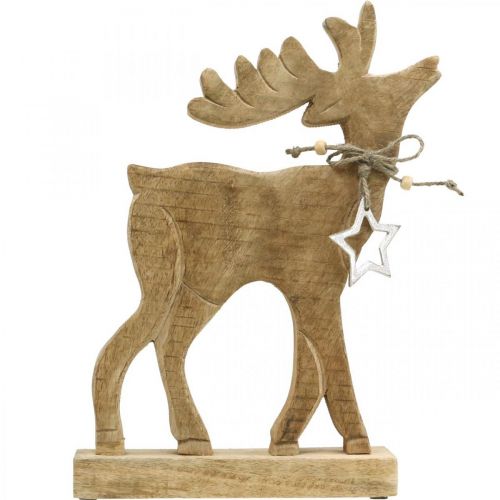 Floristik24 Tischdeko Weihnachten Deko Hirsch Holzaufsteller Deko Rentier H33cm