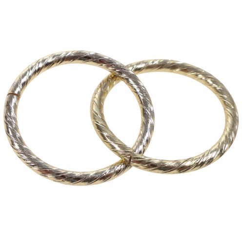 Floristik24 Tischdeko Hochzeit Hochzeitsringe Dekoringe Gold Ø2cm 50St