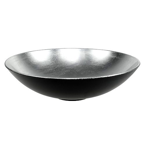 Floristik24 Tischdeko Schale Silber Ø28cm Kunststoff