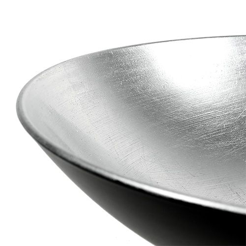 Floristik24 Tischdeko Schale Silber  Ø28cm Kunststoff