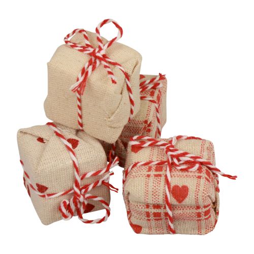 Tischdeko Weihnachten Geschenkpäckchen Deko 3,5cm 9 St