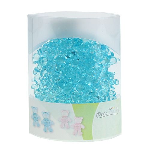 Artikel Tischdeko zur Geburt Bärchen Blau 3,5cm 60St