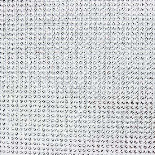 Floristik24 Tischläufer mit Pailletten Hellsilber B25cm L228cm