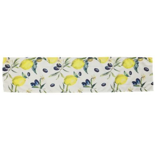 Artikel Tischläufer Zitronen und Oliven Tischband Sommer Textil 138×32cm