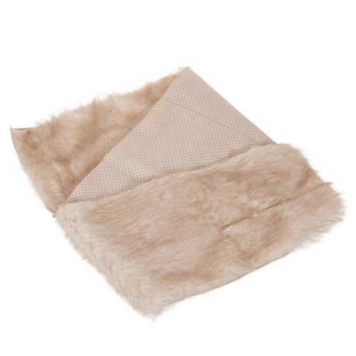Kunstfell-Tischläufer Beige,