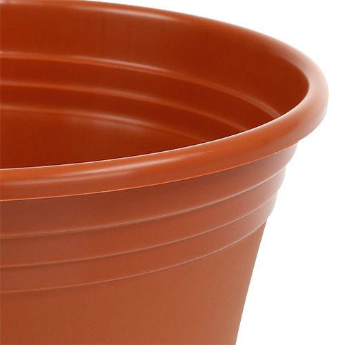 Artikel Topf „Irys“ Plastik Terrakotta Ø15cm H13cm, 1St