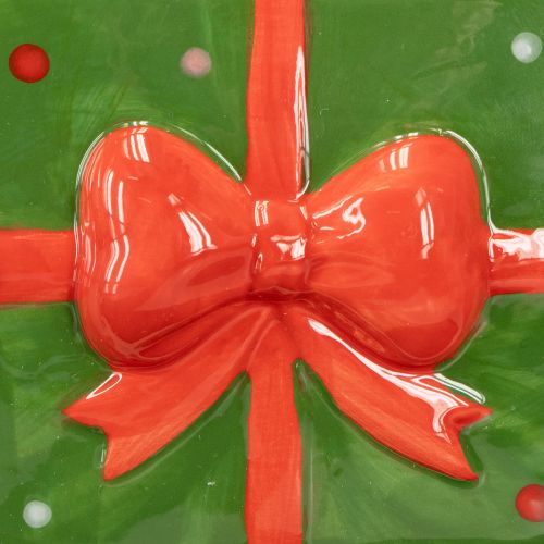 Floristik24 Keramik Übertopf Weihnachten Geschenk mit Füßen H11,5cm 2 St