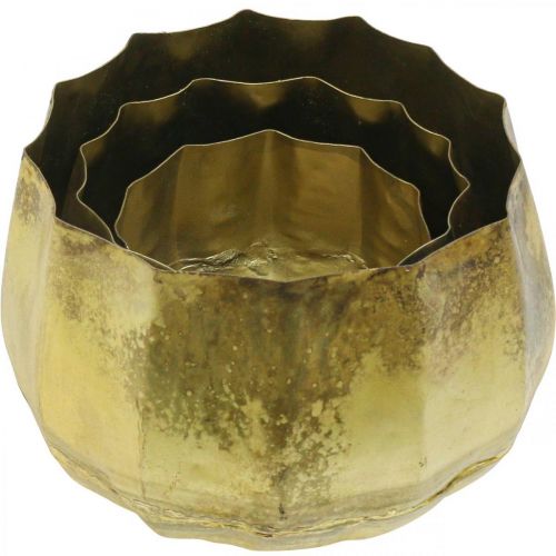 Artikel Dekoschale Messing Metallschale Ø22/18/14cm 3er-Set