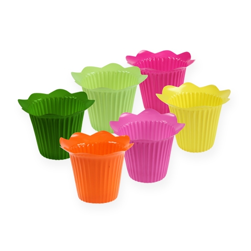 Floristik24 Plastiktopf Blüte Ø10,5cm 25St