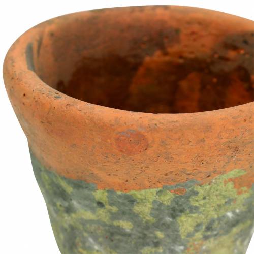 Floristik24 Pflanztopf Übertopf Vintage Natur Ton Ø14,5cm H12cm 2St