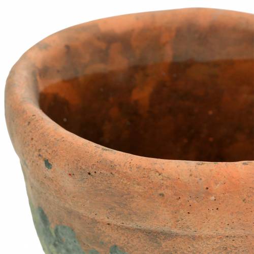 Floristik24 Pflanztopf Übertopf Vintage Natur Ton Ø8,5cm H7cm 4St