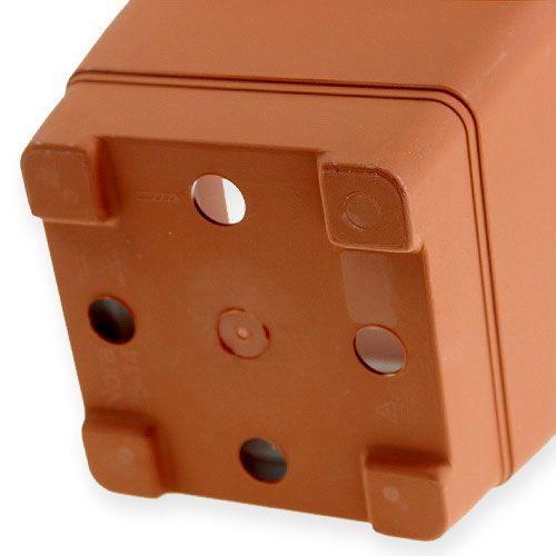 Floristik24 Blumentopf „Nora“ 14cm x 14cm H11cm Terrakotta, 1St