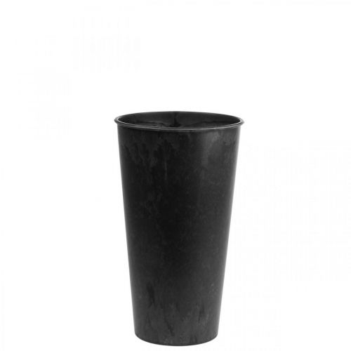 Artikel Tischvase Vase Schwarz Plastik Anthrazit Ø15cm H24cm