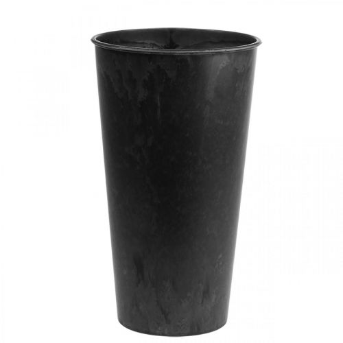 Artikel Bodenvase schwarz Vase Plastik Anthrazit Ø19cm H33cm