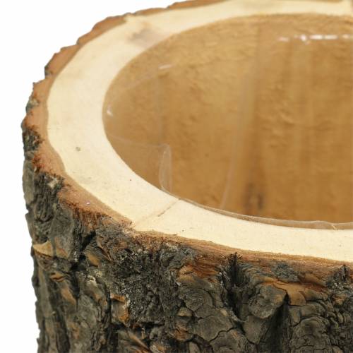 Floristik24 Pflanztopf Ulmenholz Ø16-18cm H15cm