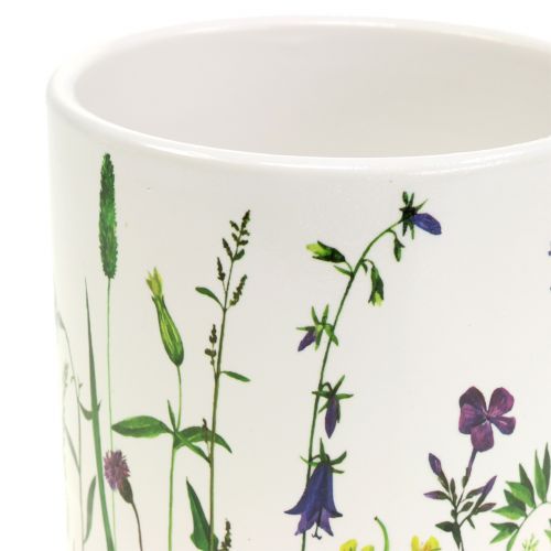 Floristik24 Übertopf Blumendesign Ø12/10/8cm 3er Set