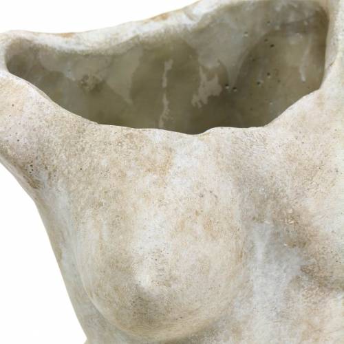 Floristik24 Pflanztopf Torso Weiblich Grau 19×13,5cm H27cm