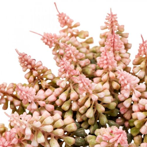 Floristik24 Traubenhyazinthe künstlich Hyazinthe Rosa 28cm 12St im Bund