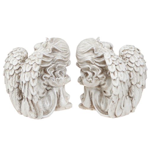 Artikel Trauernder Engel sitzend Deko Figur Creme 6,5×5×7,5cm 2 St