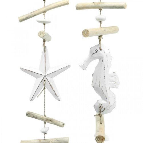 Floristik24 Maritime Deko Girlande Treibholz Fensterdeko 72/78cm 2er-Set