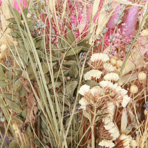 Artikel Trockenblumenstrauß Gräser Eukalyptus Creme Rosa 200g
