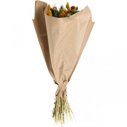 Artikel Trockenblumenstrauß bunt Trockenstrauß Wiesenblumen Bouquet 58cm
