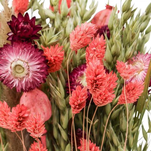 Artikel Trockenblumenstrauß Strohblumen Getreide Mohnkapsel Phalaris Riedgras 55cm