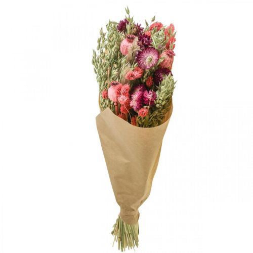 Artikel Trockenblumenstrauß Strohblumen Getreide Mohnkapsel Phalaris Riedgras 55cm
