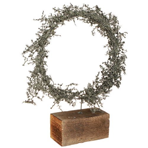 Artikel Trockenkranz Asparagus rustikal Deko Kranz Holzsockel Ø35cm