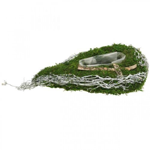Floristik24 Pflanzgefäß Tropfen Moos, Rebe Gedenkfloristik 40x20cm