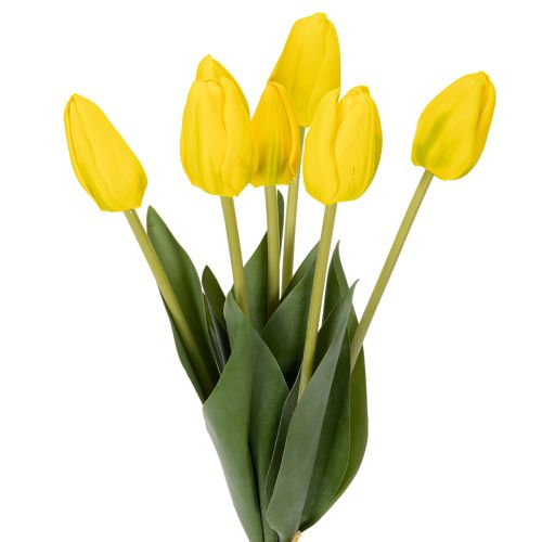 Floristik24 Tulpen Kunstblumen für realistische Frühlingsdeko in Wohnzimmer oder Büro 40cm 7St