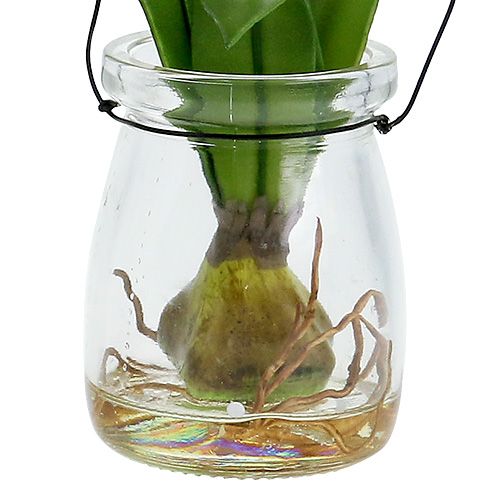 Artikel Tulpe im Glas Rosa H22,5cm 1St