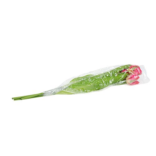 Floristik24 Tulpe künstlich Pink 60cm 3St