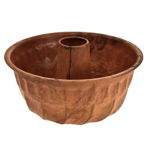 Floristik24 Übertopf Rost Kuchenform Küchendeko Metall Ø23cm H12cm