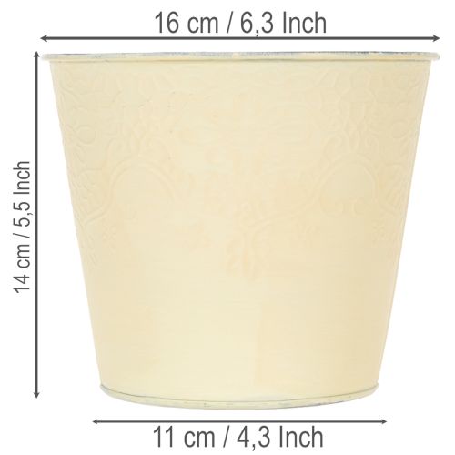 Übertopf Metall Ø16cm H14cm