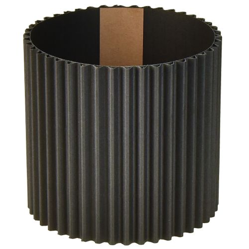 Übertopf Papier Schwarz Blumentopf Ø13cm H12cm 4 St