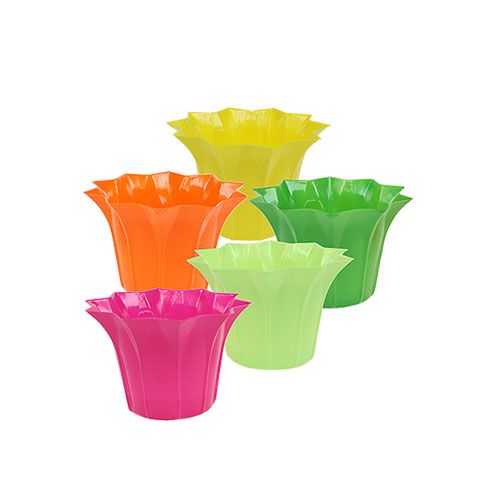 Floristik24 Übertopf Plastik bunt sort. Ø9cm 10St