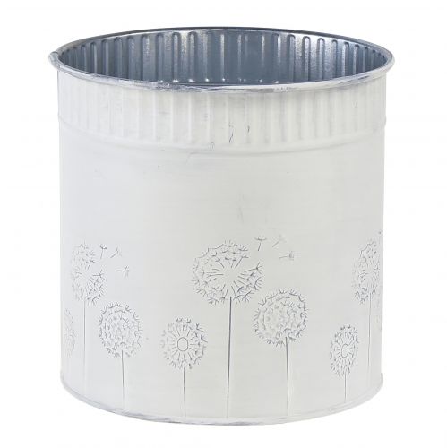 Floristik24 Übertopf Pusteblumen Blumentopf Weiß Ø12,5cm H14cm