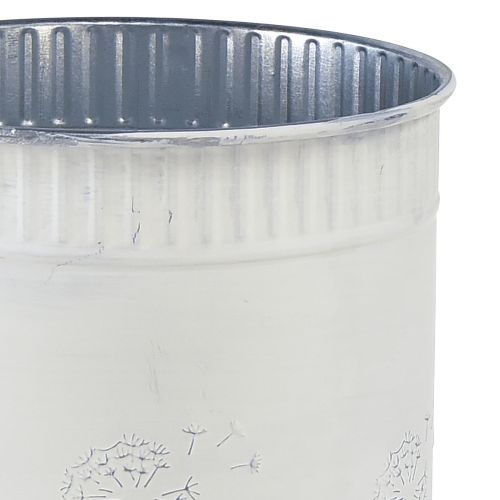 Floristik24 Übertopf Pusteblumen Blumentopf Weiß Ø12,5cm H14cm