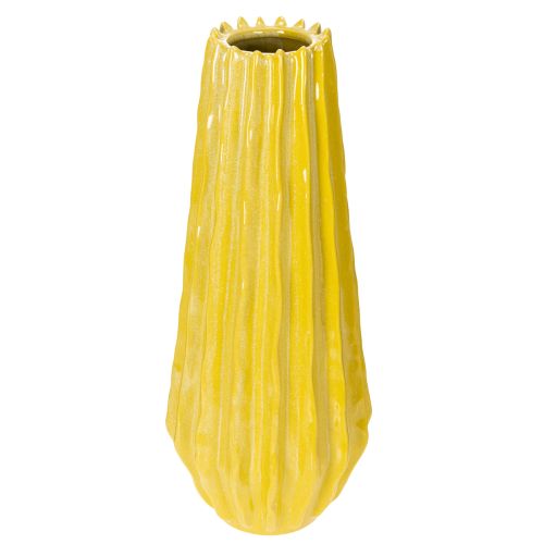 Floristik24 Vase Gerilltes Design für stilvolle Inneneinrichtung im Wohnzimmer 33cm
