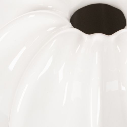 Kürbis-Keramikvase weiß 15cm Dekoration für Zuhause | Floristik24.at