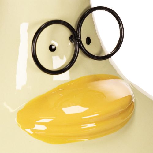 Artikel Entenfigur Vase Keramik fröhliches Design optimal für moderne Innenräume 15cm 2St