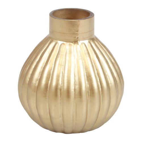 Artikel Vase Gold Glasvase bauchig Dekovase Glas Ø10,5cm H11,5cm