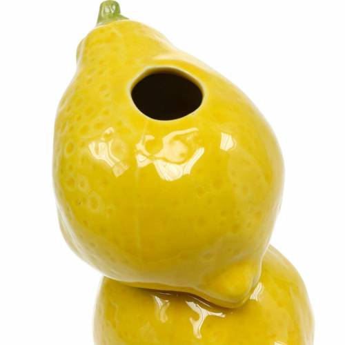 Floristik24 Blumenvase Sommerdeko Dekovase Zitrone Keramik H20cm